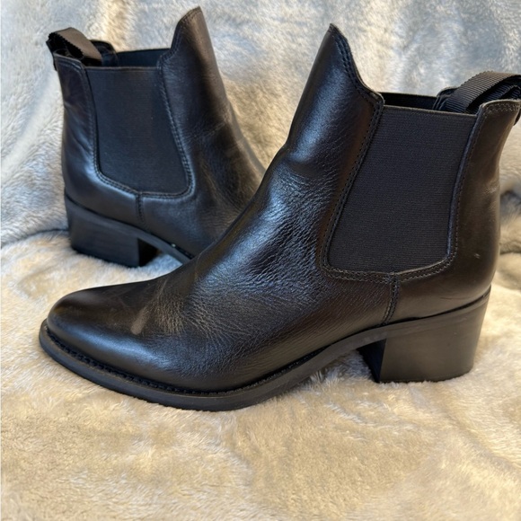 Tony Bianco Fraya Black Leather Ankle Boots - Picture 9 of 12